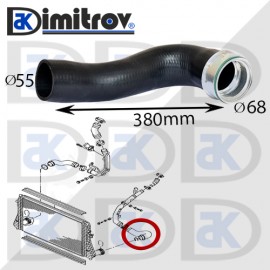 Маркуч турбо Audi A3 Seat Altea Leon Skoda Octavia Superb Yeti Volkswagen Beetle Caddy CC Eos Golf Jetta Passat Scirocco Touran